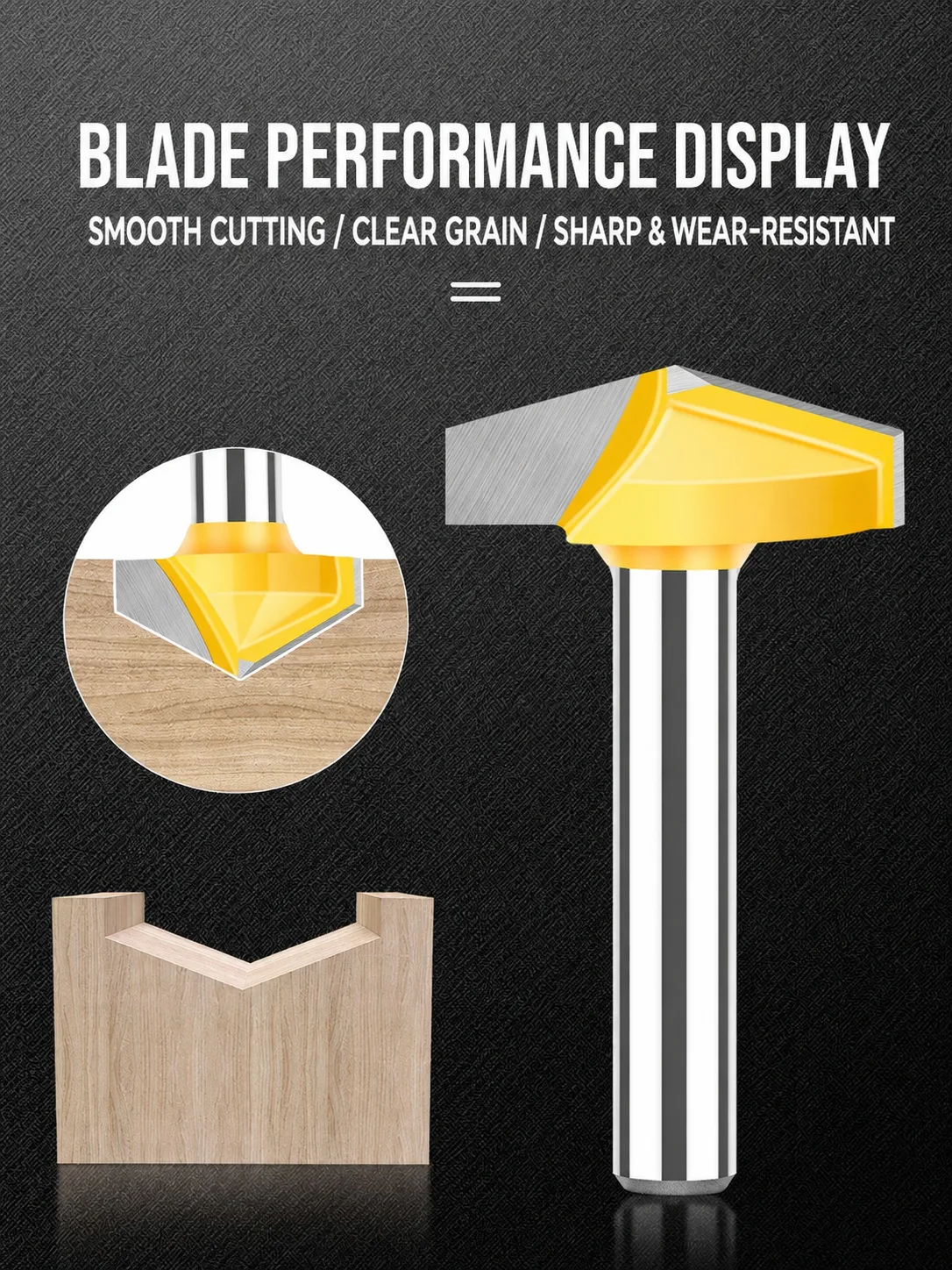 3D V-Groove Router Bit 6 × 13 × 90° - product detail 19