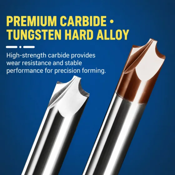 55° Carbide Internal Radius End Mills — translated original product image