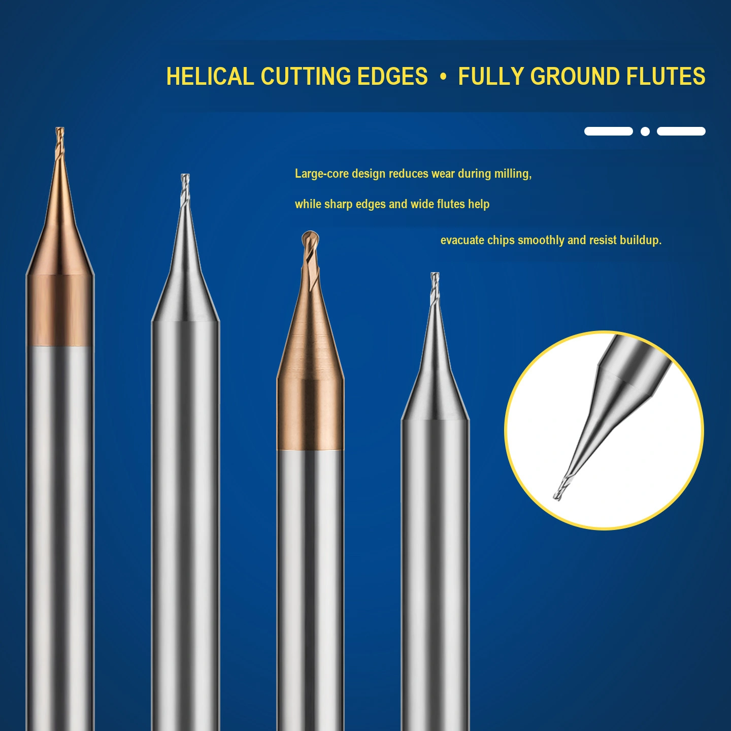 Micro-Diameter Carbide Flat & Ball Nose End Mills translated product image 10004