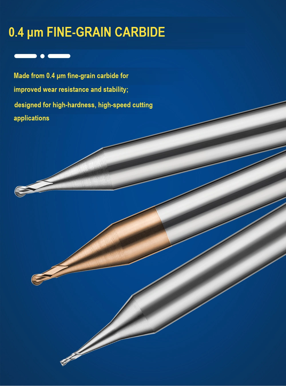 Micro-Diameter Carbide Flat & Ball Nose End Mills translated product image 10007