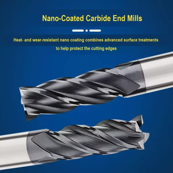 4-Flute Carbide Flat End Mills — product image 10001